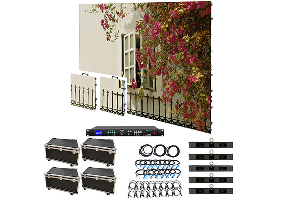 Εικόνα LED ενοικίασης σκηνής P1.95 P2.6 P2.97 P3.91 500*500mm Μονάδα σκληρής σύνδεσης